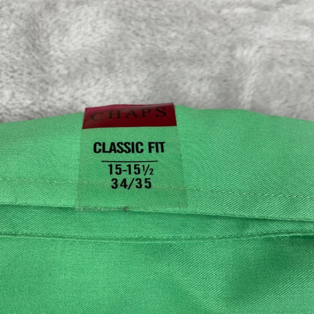 Chaps Classic Fit Twill Long Sleeve Button Down Men's 15-15 1/2 NEW - Picture 10 of 10